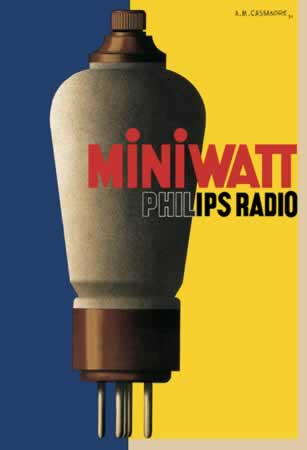 Philips Miniwatt Radio by Adolphe Mouron Cassandre