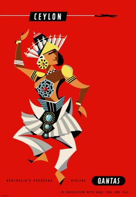 Qantas Ceylon Dancer by Harry Rogers