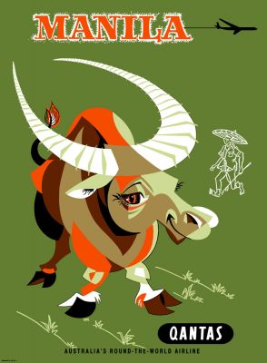 Qantas Manila Water Buffalo by Harry Rogers