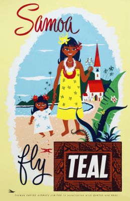 Samoa fly Teal by Arthur Thompson Samoa fly Teal by Arthur Thompson
